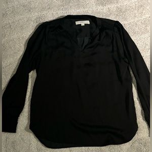 LOFT flowy black blouse